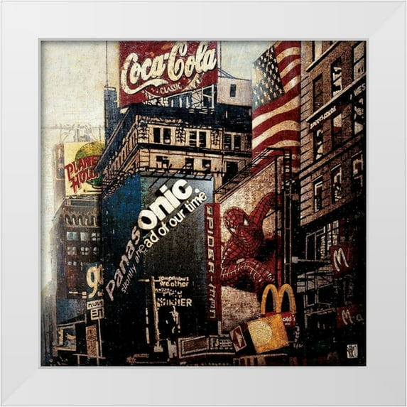 Arietti, Fabienne 26x26 White Modern Wood Framed Museum Art Print Titled - Spiderman Planet