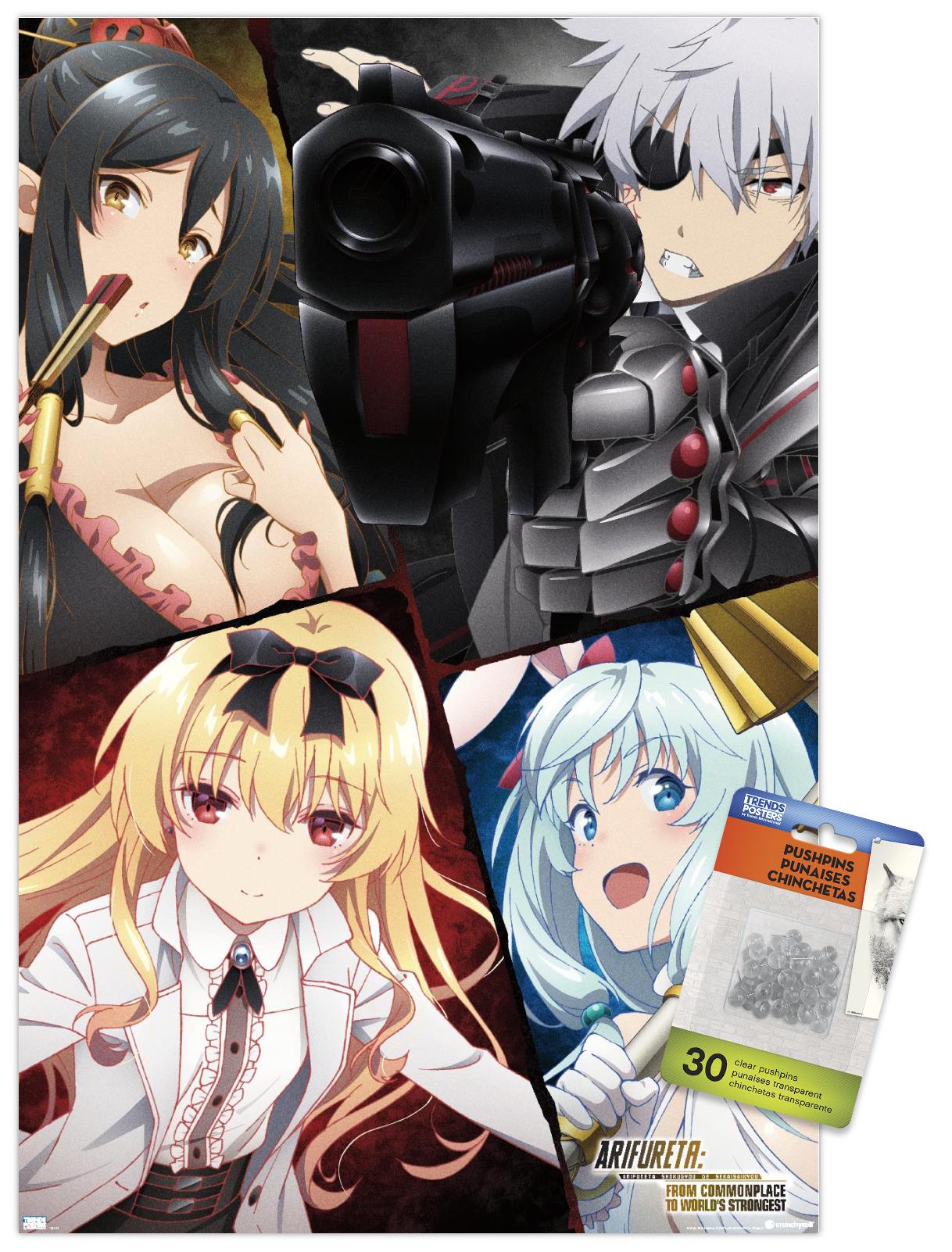 Arifureta: From Commonplace to World's Strongest: Season 1 - Key Art Wall Poster with Push Pins, 14.725" x 22.375"