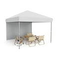 thumbnail image 1 of Arigeas 10'x10' Pop Up Canopy Tent with 1 Removable Sidewalls, Easy Outdoor Sun Shade Shelter for Party, Event, Patio, 1 of 5
