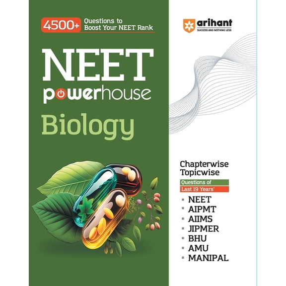 Arihant NEET Powerhouse Biology Book For 2024 Exam (4500+ Question to Boost Your NEET Rank), (Paperback)
