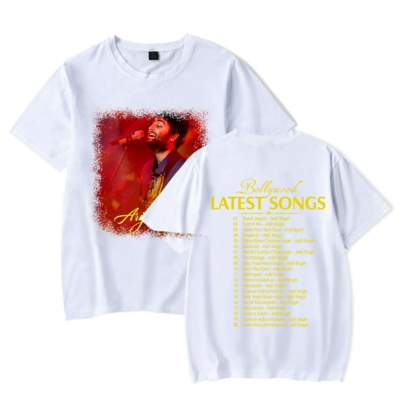 Arijit Singh Album Merch T-Shirt Summer Women/Men Unisex Short Sleeve Tshirt Hiphop Fashion Streetwear