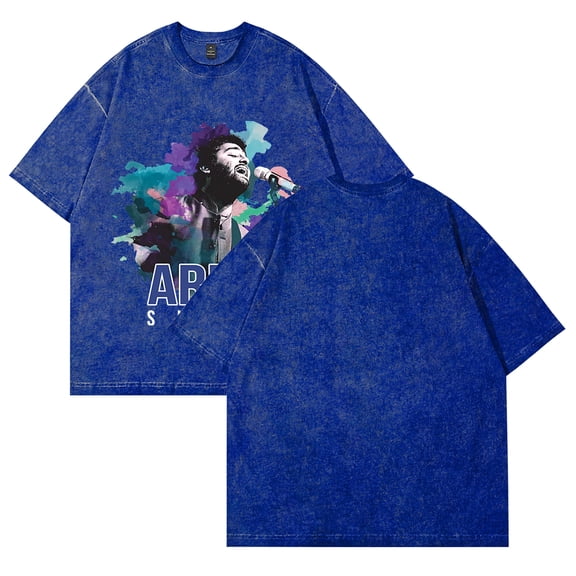 Arijit Singh Merch Vintage Wash Tee Cosplay Women Men Fashion Short Sleeve Cotton T-Shirts