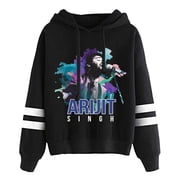 Arijit Singh Pocketless mens and womens trendy pattern casual long sleeved hooded sweatshirt
