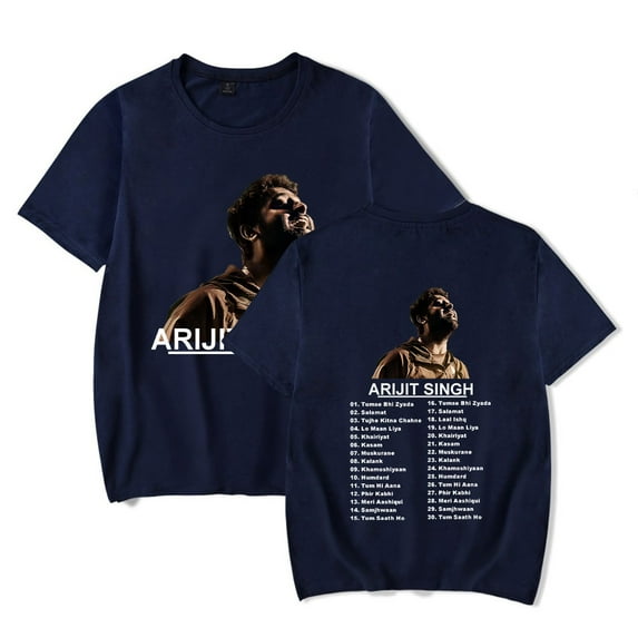 Arijit Singh Songs Merch T-Shirt Summer Women/Men Unisex Short Sleeve Tshirt Hiphop Fashion Streetwear