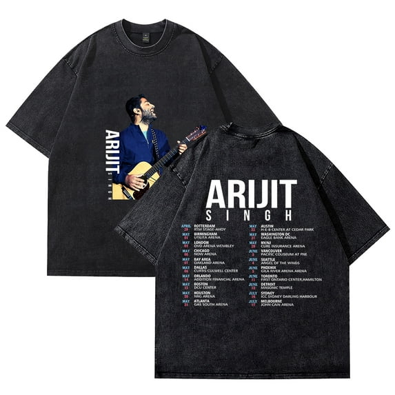 Arijit Singh T-shirt Crewneck Short Sleeve Tee Women Men Streetwear Tops Hip Hop Clothes Cotton T-shirt