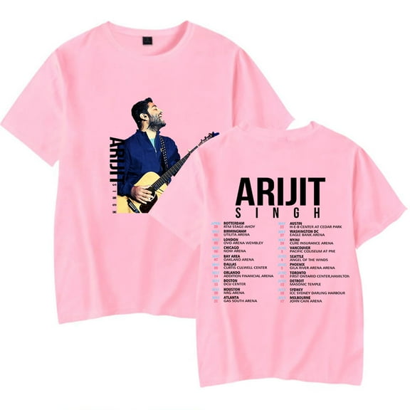Arijit Singh Tour Merch T-Shirt Summer Women/Men Unisex Short Sleeve Tshirt Hiphop Fashion Streetwear