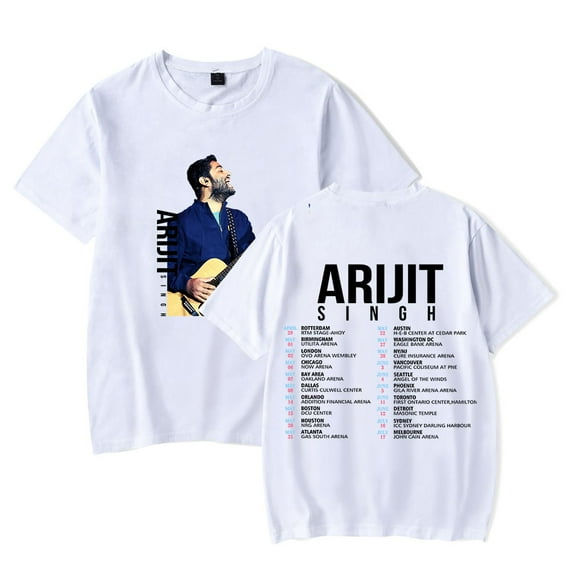 Arijit Singh Tour Merch T-Shirt Summer Women/Men Unisex Short Sleeve Tshirt Hiphop Fashion Streetwear