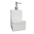 thumbnail image 1 of Arikago Dish Soap Dispenser and Sponge Holder, Matte Ceramic Hand Soap Dispenser for Kitchen Sink, Farmhouse Liquid Soap Dispenser Pump for Kitchen Countertop, Bathroom, White, 4 x 7.8 Inch, 1 of 7