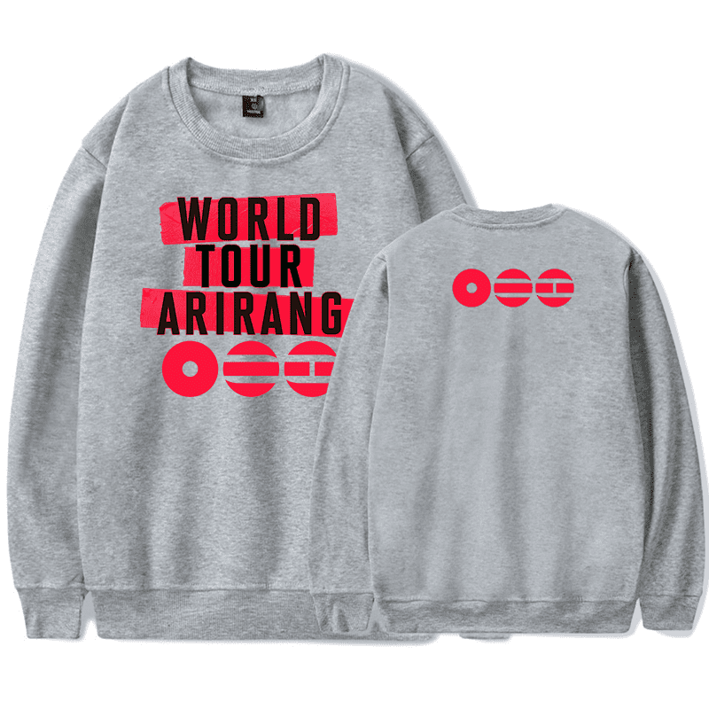 Arirang World Tour Merch Crewneck Sweatshirts Winter Unisex Fashion ...