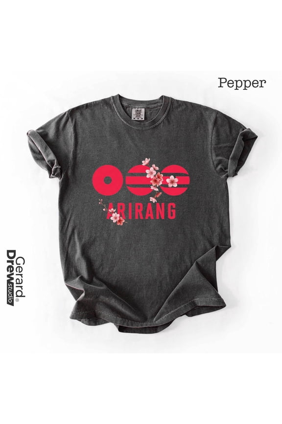 Arirang tee, Floral Merch Shirt, Unisex Kpop Tees