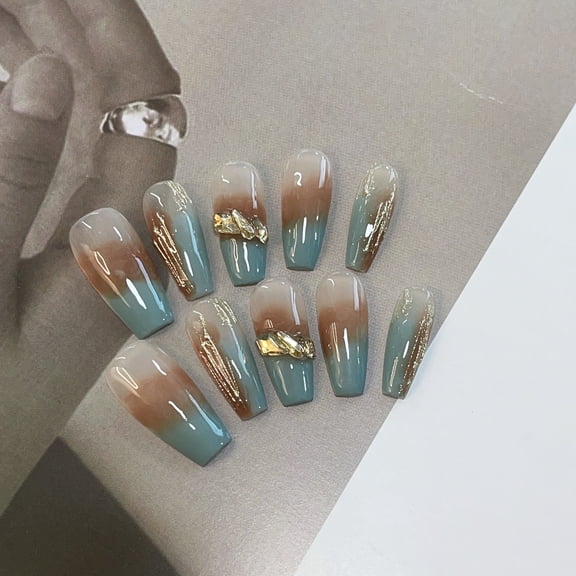 [Arisa] Mist smudge-high-quality light luxury wearable nail patch spring and summer explosion