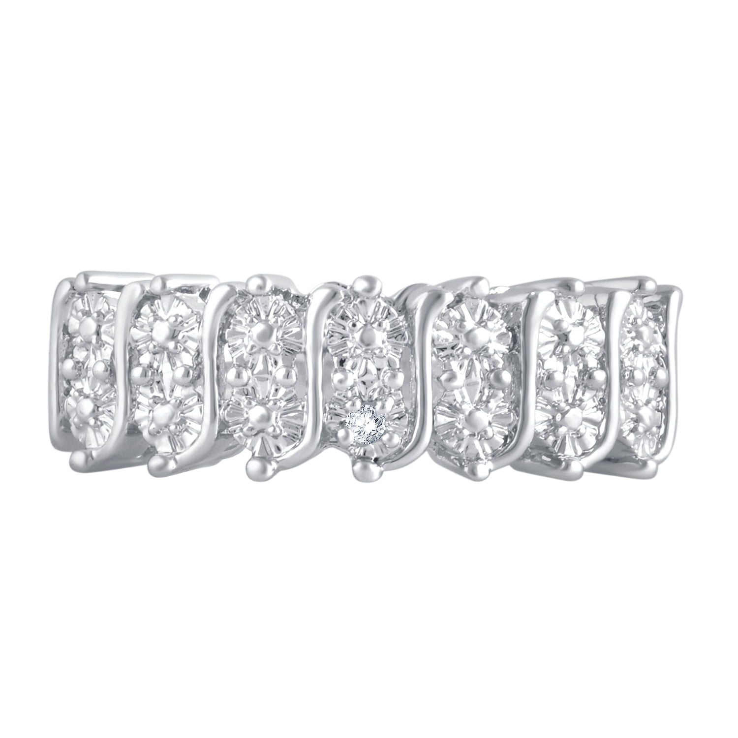Arisat Diamond Accent Silver Tone Fashion Ring