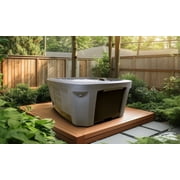 All New 2025 Arise 5-Person Gray Open 45 Jet Plug and Play, 240V Hot Tub, Real Stainless Heater, Ozone, Waterfall and Upgraded Lighting