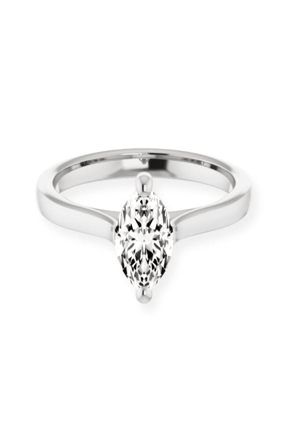 1.7 Ct Marquise Cut Moissanite Ring for Women's - 14K Gold Plated Rings for Women's - Engagement Wedding Prong Setting Rings - Causal Stacking Rings for Gift - Anniversary Gift For Her