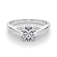 thumbnail image 1 of Arise Jewel Stamped 14K White Gold Plated Wedding Rings - Round Cut 1.7 Ct Moissanite Engagement Rings - Wedding Anniversary Gifts - Anniversary Gift - Special Occasion Women's Rings Gifts, 1 of 3