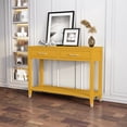 thumbnail image 1 of Greener Valley 2 Drawer Console Table - Mustard, 1 of 5