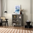 thumbnail image 1 of Greener Valley 3 Shelf Wide Bookcase - Gray, 1 of 6
