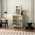 thumbnail image 1 of Greener Valley 3 Shelf Wide Bookcase - Green, 1 of 6