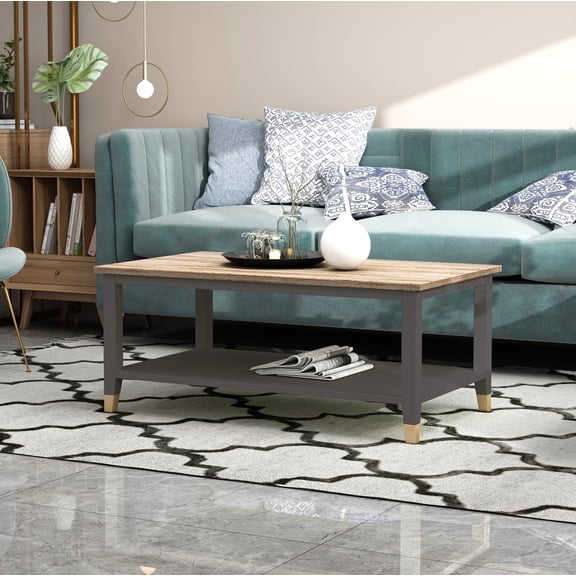 Greener Valley Coffee Table - Grey/Wood