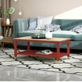 thumbnail image 1 of Greener Valley Coffee Table - Red/Wood, 1 of 5