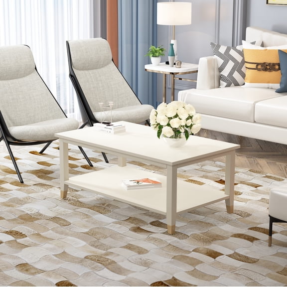 Greener Valley Coffee Table - White