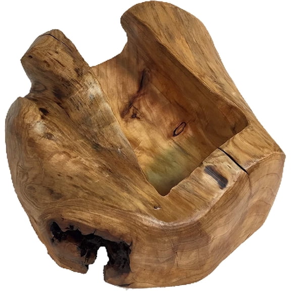 Greener Valley Live Edge Root Wood Tabletop Wine Rack (1 Bottle)