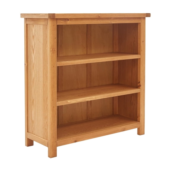 Greener Valley Solid Wood Low Bookshelf, 35.2" x 13.3" x 35.4"