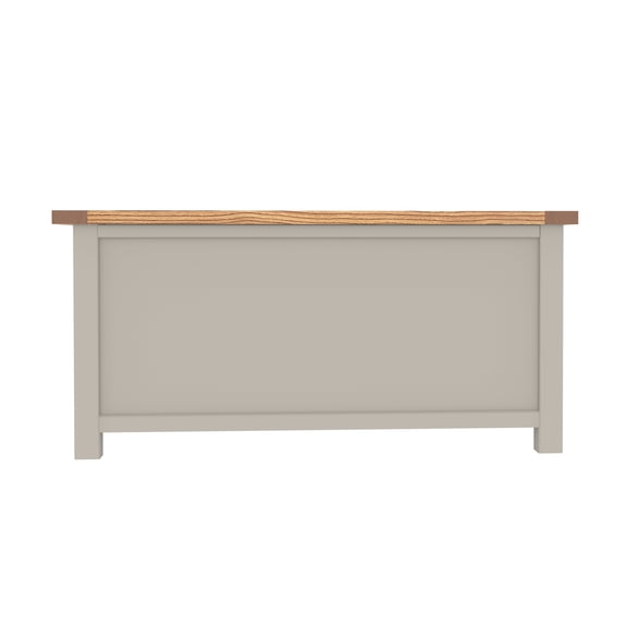 Greener Valley Solid Wood Flip Top Storage Bench - Gray with Waxed Top