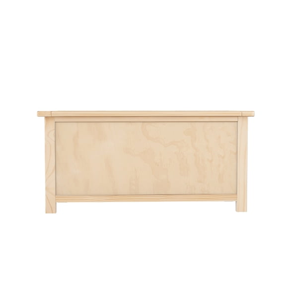 Greener Valley Storage Bench, Solid Wood Flip Top, White, 31 lb Limit