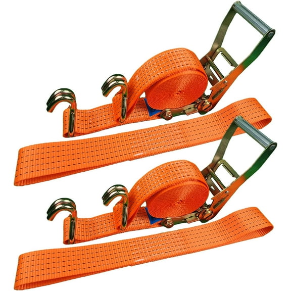 Ariseltys Ratchet Straps, 2" x 17' Heavy Duty Ratchet Straps Load up to 10000Lbs Cargo Straps for Trucks, tie Down Strap for Moving Appliances, Lawn Equipment