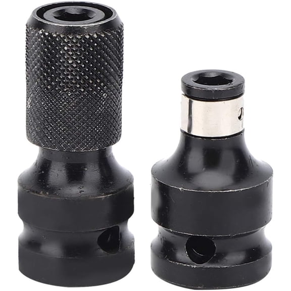 Ariseltys Socket Adapter Fast Change Socket Adapter Chuck Adapter 1/2 1/4 Inch Wrench Hex Shank Drill Chuck Adaptor Common Conversion Head