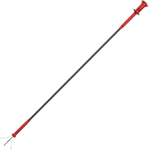 Ariseltys Tool Magnetic Four-claw Picker, Bendable Hose Reacher Pickup Sweeper with LED Lights, Flexible Long Handy Reaching Assist Tool for Litter Pick