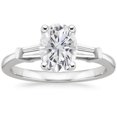 thumbnail image 1 of Arista 0.88 ct Oval Swarovski Diamonds Women's Engagement Ring in Sterling Silver, 1 of 2