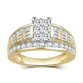 thumbnail image 1 of Arista 1 1/2 ct Diamond Cluster Engagement Ring in 10K Yellow Gold (I-J, I2-I3), 1 of 3