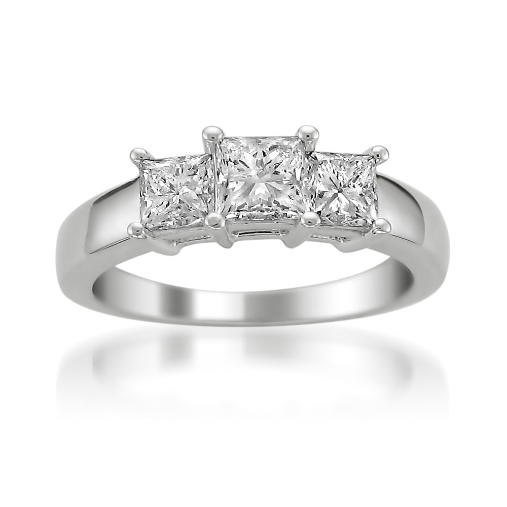 Arista 1/2 Ct Diamond Cluster Women's Engagement Ring in Sterling Silver (I-J, I2-I3)