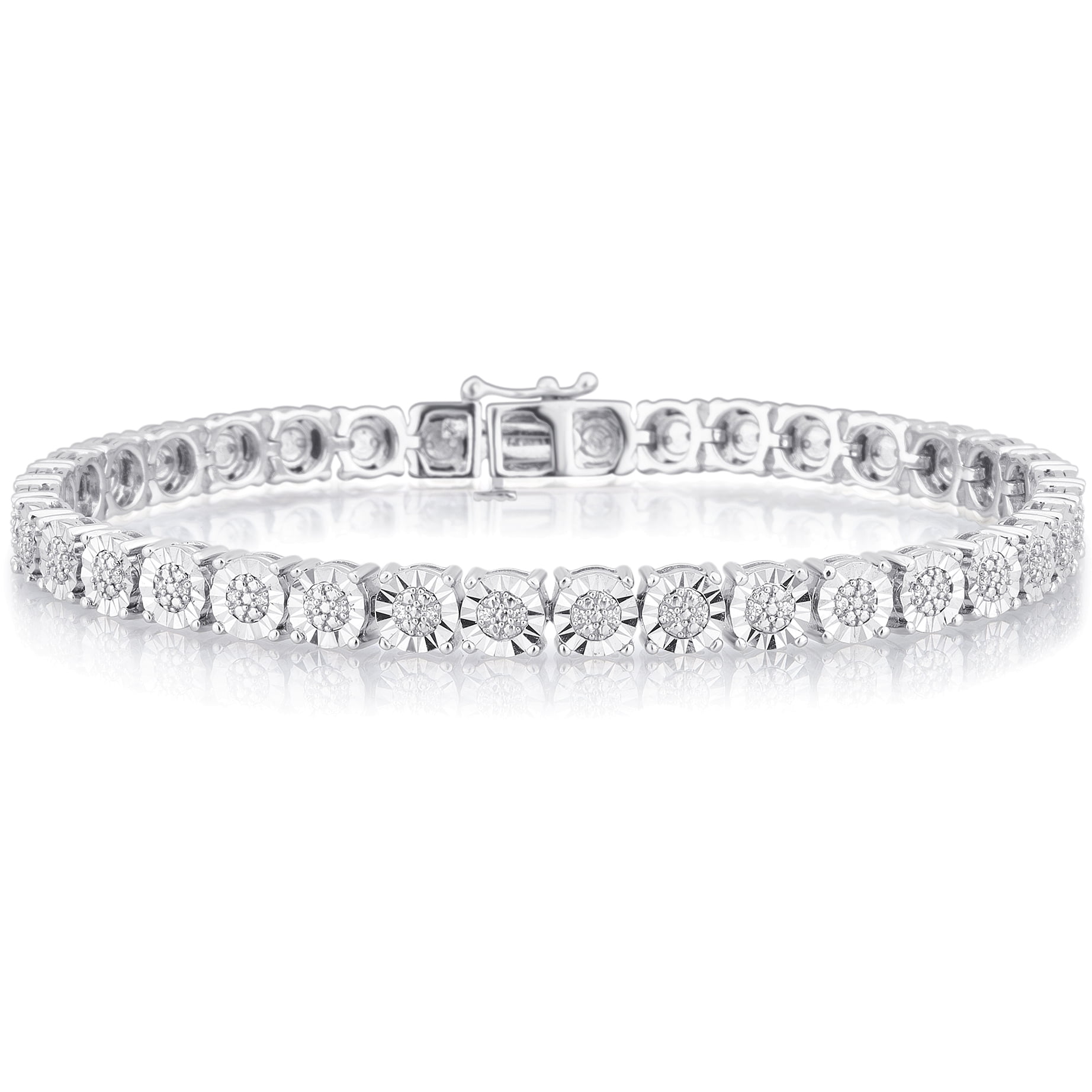 Arista 1/4 Carat T.w Diamond Sterling Silver Tennis Bracelet