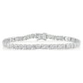 thumbnail image 1 of Beyond Brilliance 1/4 Ct Round and Baguette Diamond Tennis Bracelet for Women in 925 Sterling Silver (J-K, I3), 1 of 4