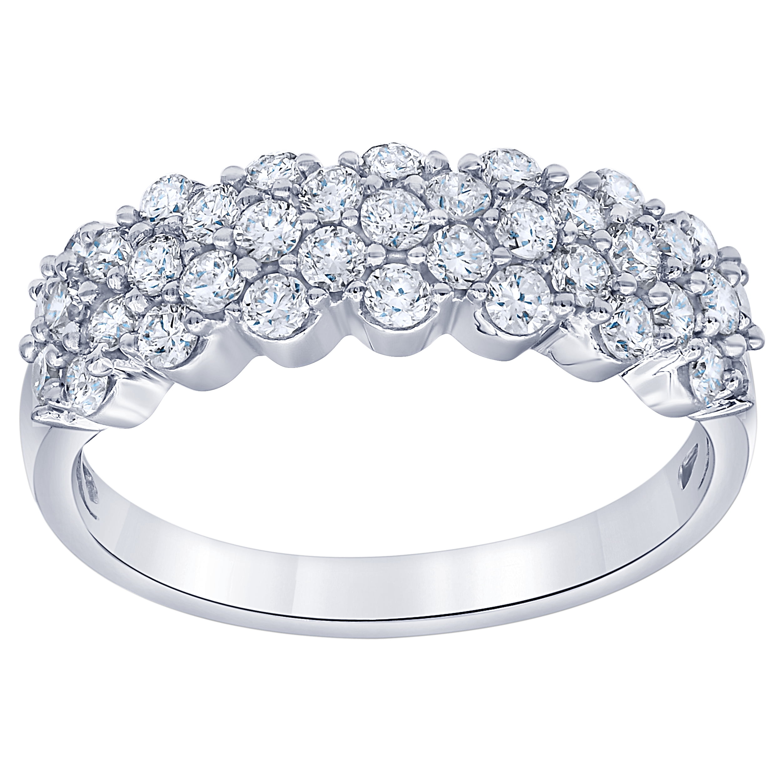 Arista 1 Carat T.W Lab Grown Diamond Classic Women's Anniversary Ring in Sterling Silver (I, SI)