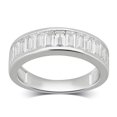 thumbnail image 1 of Arista 2 7/8 Carat T.W. Cubic Zirconia Women's Channel Baguette Row Wedding Band in Sterling Silver, 1 of 4