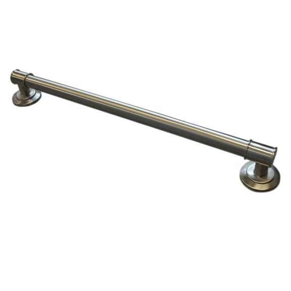 Arista 24 in. x 1-1/4 in. 2410 Satin Nickel Decorative Grab Bar
