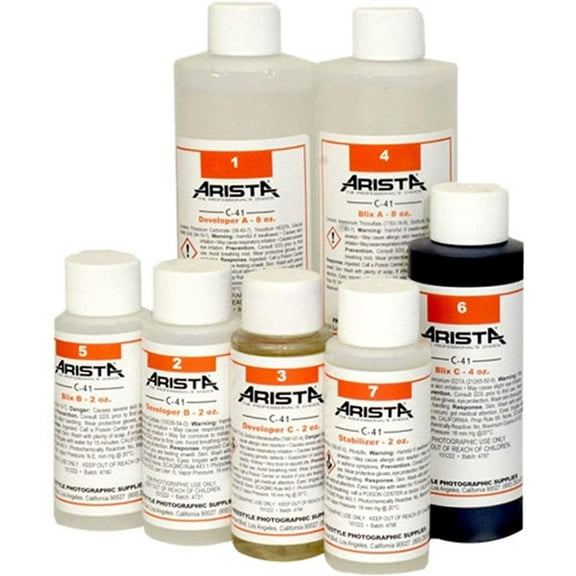 Arista CS41 Liquid Developing Quart Kit for Processing C-41 Color Negative Film