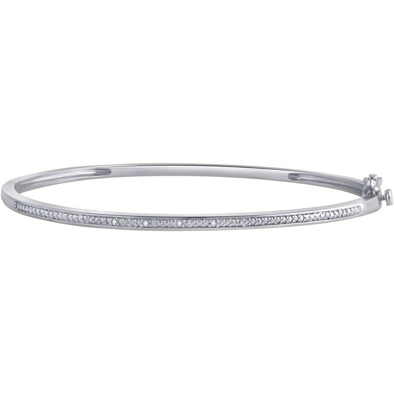 Arista Diamond Accent Rhodium Over Brass Bracelet Fashion Jewelry