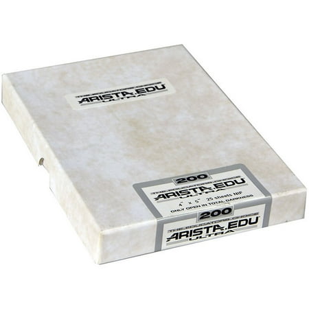 Arista EDU Ultra 200 B&W Negative Film, 4x5", 25 Sheets