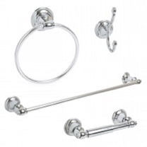 Arista Highlander Collection 4-Piece Bathroom Accessory Set in Chrome