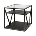 thumbnail image 1 of Arista Medium Gray Metal Framed End Table, 1 of 4