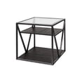 thumbnail image 1 of Arista Medium Gray Metal Framed End Table, 1 of 4