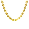 thumbnail image 1 of Arista Men's Gold Plated Stainless Steel Puff Mariner Link Chain Necklace, 24", 1 of 3