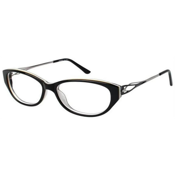 NEW ARISTAR 18422 WOMENS/LADIES CAT EYE FULL-RIM BLACK CAT EYE PREMIUM ACETATE PLASTIC DURABLE FRAME DEMO LENSES 52-14-135 EYEGLASSES/EYEWEAR