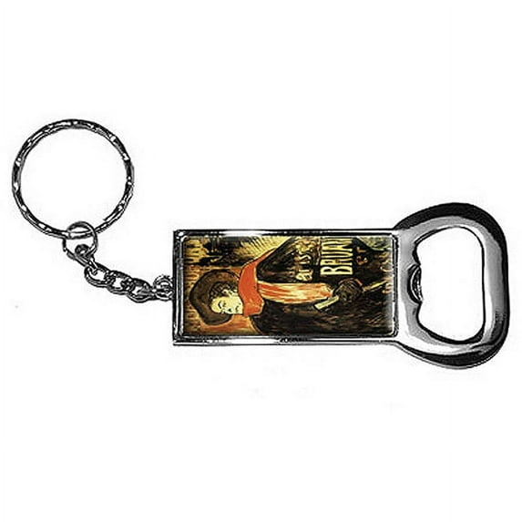 Aristide Bruant Study By Toulouse-Lautrec Keychain Key Chain Ring Bottle Bottlecap Opener