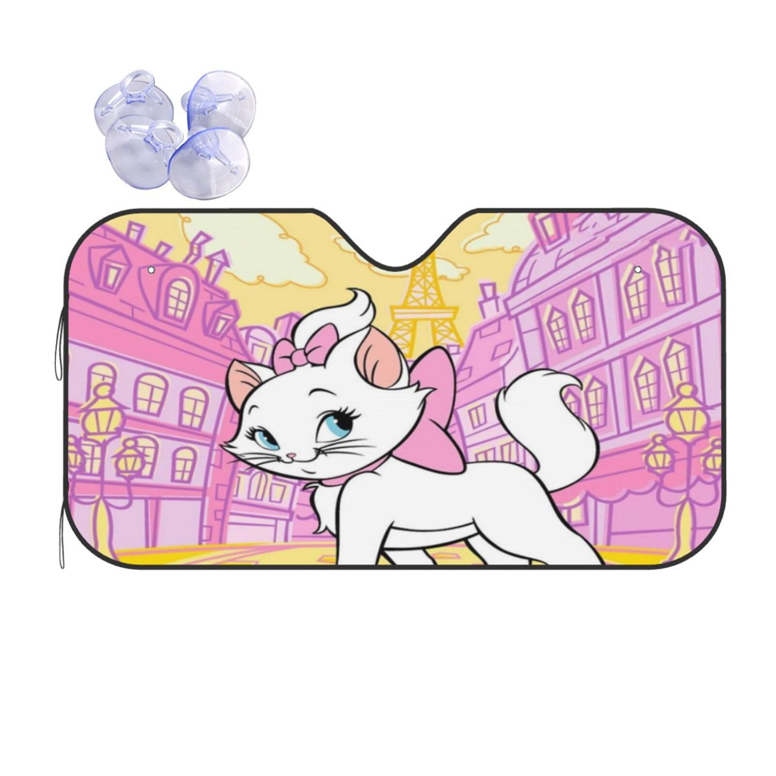 Aristo Ma-Rie Cat Sunshade Car Windshield Cute Cartoon Sun Shade For ...